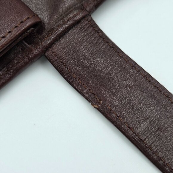 👛💚Polo Ralph Lauren Long Bifold Wallet Blackwatch Tartan Canvas Brown Leather - Picture 16 of 16